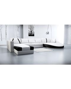 Canapé d'angle moderne cuir PAOLO