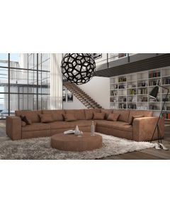 Canapé d'angle cuir design et moderne OMIHO