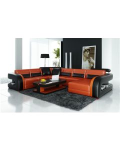 Grand canapé d'angle design et moderne CINCINNATI XL